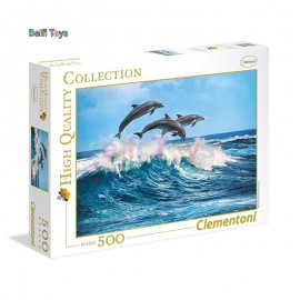 پازل کلمنتونی 500 تکه دلفین ها 35055
